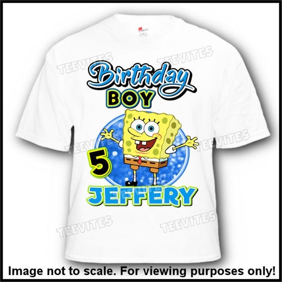 Birthday Boy Spongebob Squarepants T-Shirt