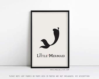 The Little Mermaid, Fairytale, Brother's Grimm, nursery decor, kids wall art