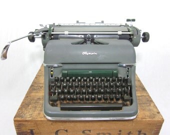 Incredible Industrial Olympia SG1 Typewriter w/Removable Top & Many Special Features!