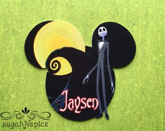Disney Cruise Door Magnet - The Nightmare Before Christmas Magnet - Jack Skellington Magnet - Jack and Sally magnet - Jack Door Magnet