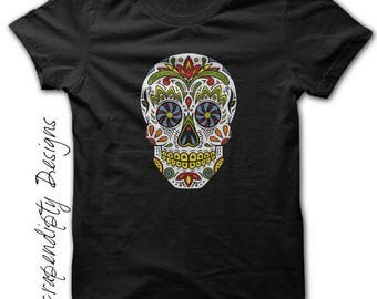 Day of the Dead Shirt - Kids Day of the Dead Clothing / Toddler Sugar Skull T Shirt / Womens Halloween Tee / Mens Mexican Tshirt / Floral