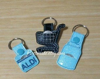 Aldi You Pick I Love Aldi Quarter Keeper Keychain | Coin holder Key Chain Shopping key chain