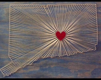 Connecticut String Art | Made to Order, Custom String Art
