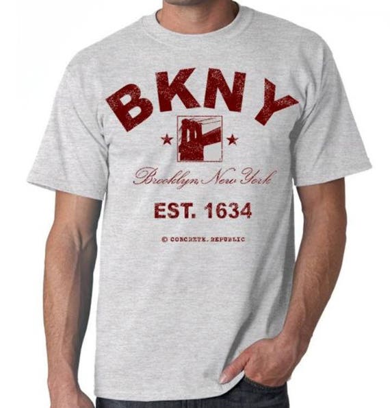 Mens Vintage Tee-Brooklyn New York-BKNY-Vintage Style graphic