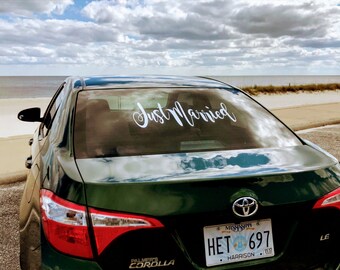 Just Married | Just Married Decal | Just Married Sticker | Just Married Car | Just Married Banner | Just Married Sign | Decal Just Married
