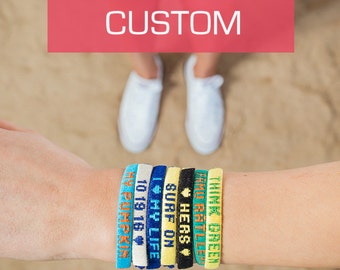 CLASSIC Personalized friendship bracelets with names / Best friend gift with meaning / Custom BFF bracelets for men and women / Handmade