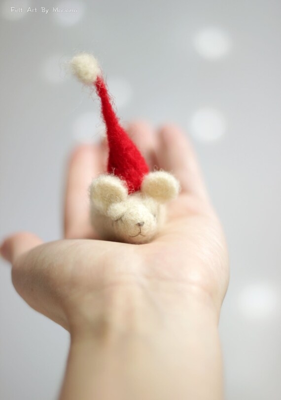 Nadel filz maus verträumte weihnachten fühlte von feltartbymariana