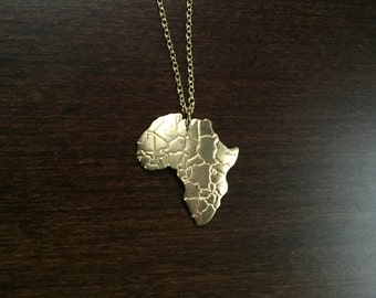 Africa necklace, Africa pendant, Africa jewelry, Africa, African, African necklace, African pendant, African jewelry, gold necklace, jewlery