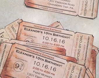 Hogwarts invitation | Etsy