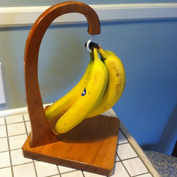 Banana Holder Cherry Wood Handmade Made out of Wood