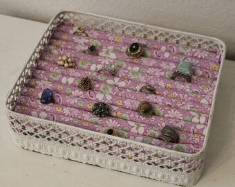 Ring Display Stand | Ring Organizer Tray | Jewelry Display | Jewelry Organizer Tray | Jewelry Holder | Shabby Chic Ring Display | Ring Tray