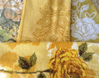 Yellow Vintage Towels