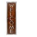 Vertical Welcome Sign Rustic Layered Metal WELCOME sign