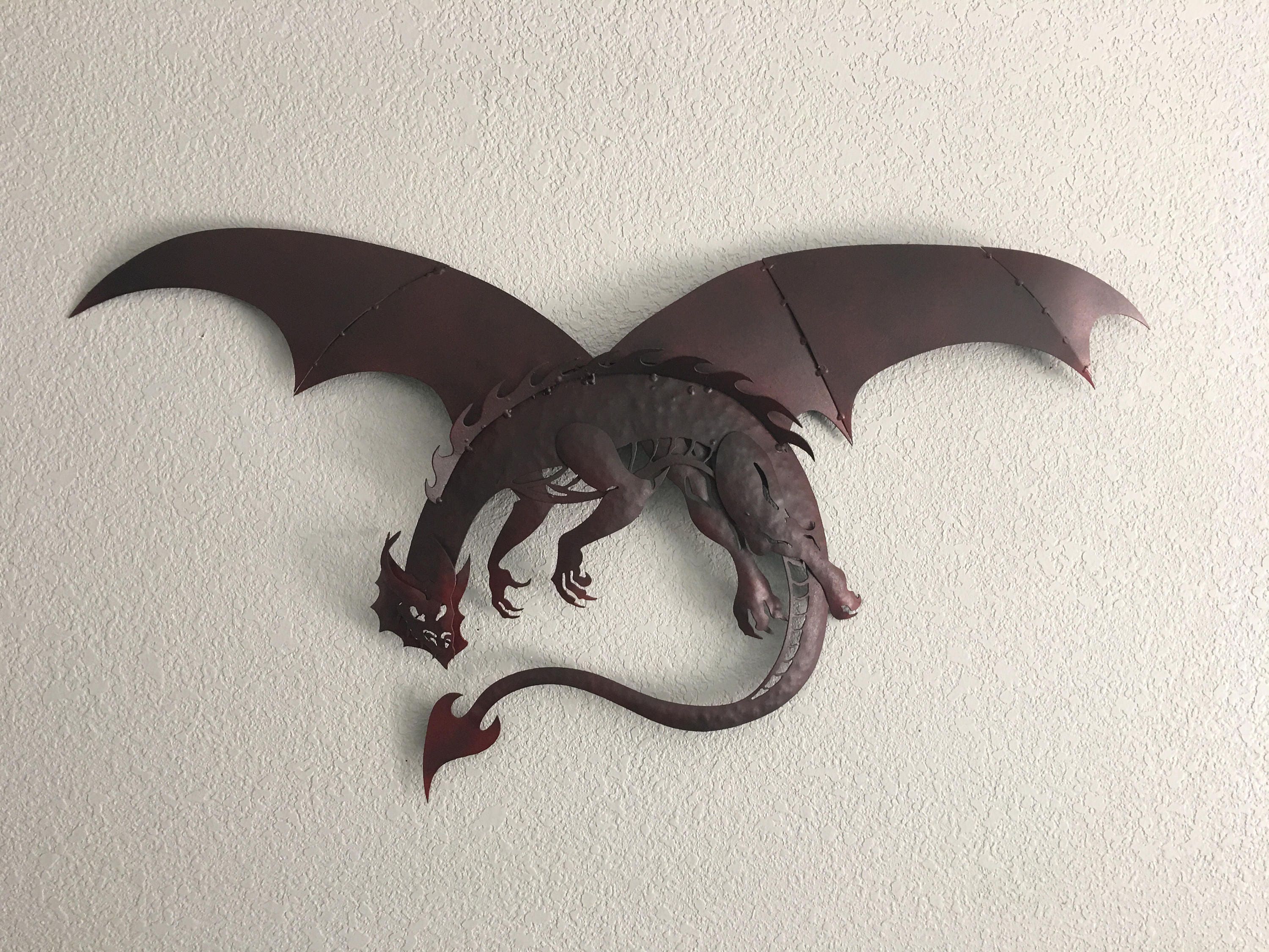 Dragon Metal Dragon Wall Art Art Decor Home Decor