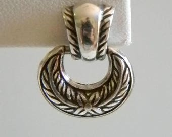 Brighton Silver Tone Door Knocker Pierced Earrings