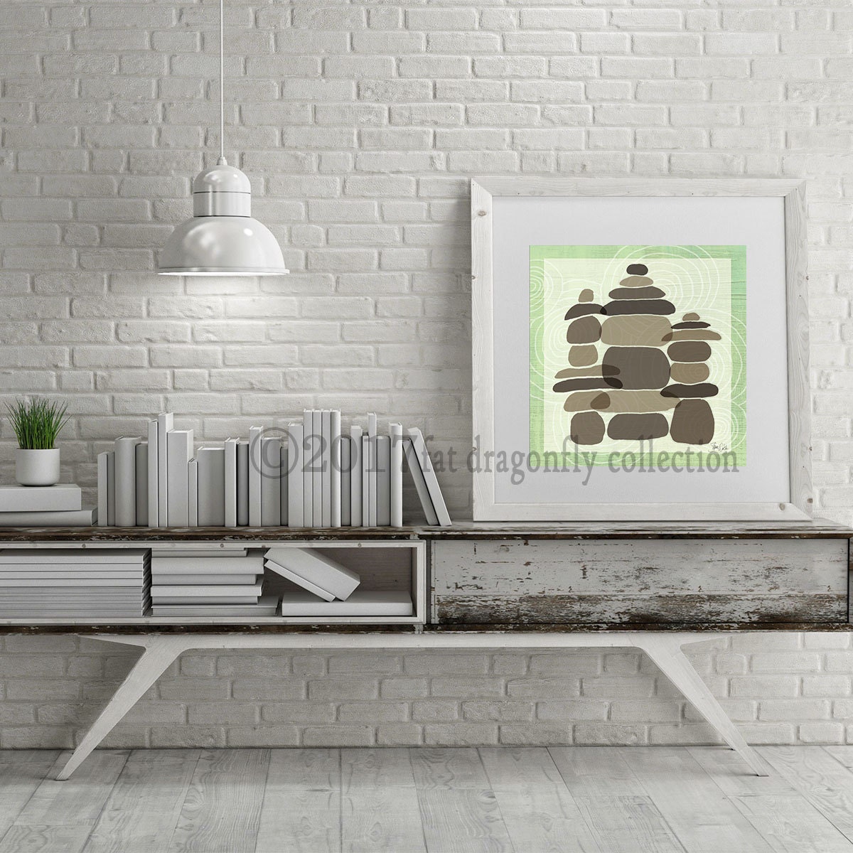 Zen Garden art print. Zen home decor. Zen wall art. Zen