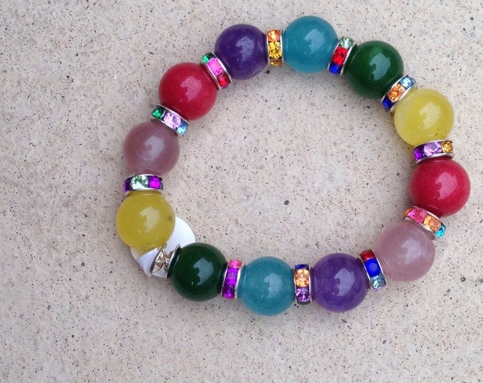 Candy Jar Collection children's colourful Agate bracelet