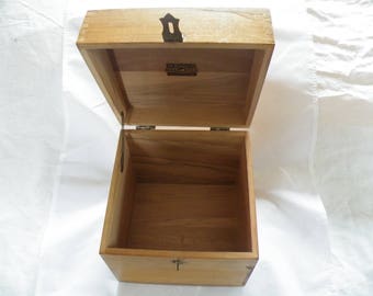 Vintage file cabinet, Wooden file cabinet, Wooden Box, Storage Box, Mid Century, File Box, Wooden Cabinet