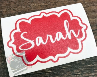 Name Decal | Yeti Decal | Yeti Tumbler Decal | Yeti Tumbler Decal | Yeti Decal for Women | Monogram Decal | Corkcicle decal Personalized