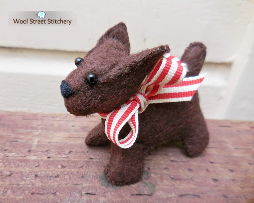 small stuffed dog
