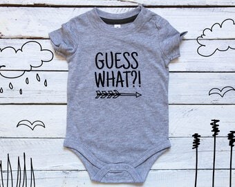 Pregnancy Reveal Onesie, Guess What Baby, Pregnancy Announcement, Guess What Onesie, Surprise We're Expecting, I'm Pregnant, Having A Baby