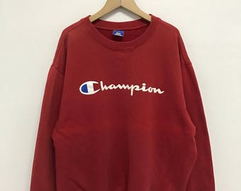 Vintage Champion Big Logo Sweatshirt/Champion Sweater/Champion Clothing/Champion Spellout