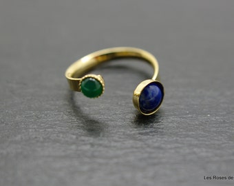 Ring, graphic, gold, pearl, Adjustable