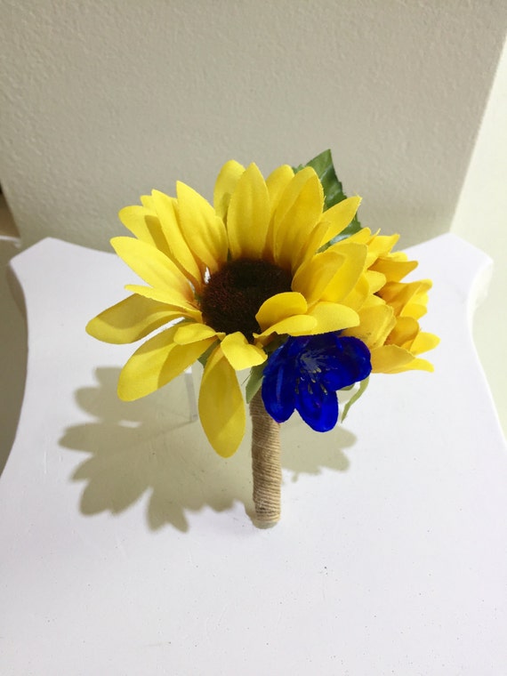 Sunflower Boutonnière Sunflower And Rose Boutonnière by Flaural