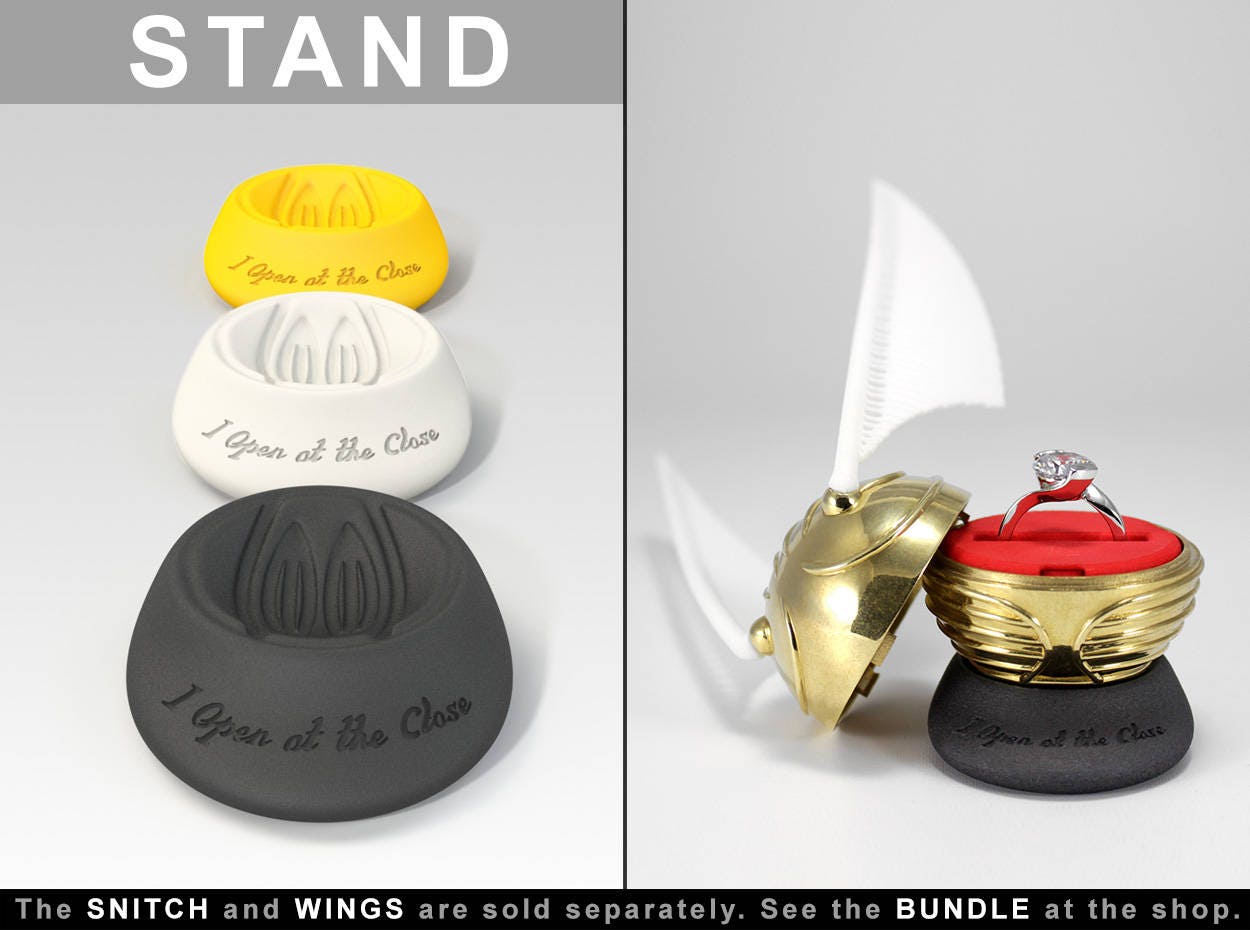 STAND To the Golden Snitch Harry Potter Ring Box