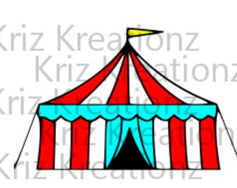 Large Carnival Tent SVG Cut File