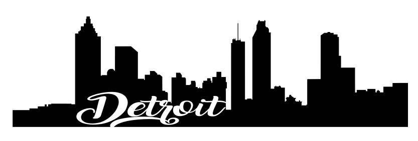 Detroit Skyline Svg File Quote Cut File Silhouette File