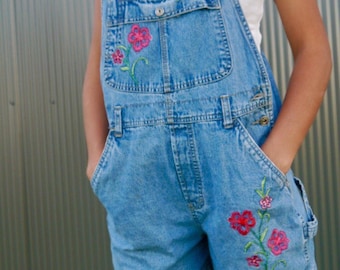 Vintage Route 66 Short Overalls