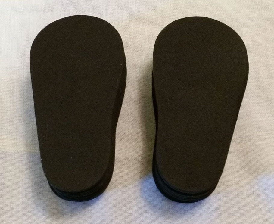 2mm foam soles for 18 inch doll shoes