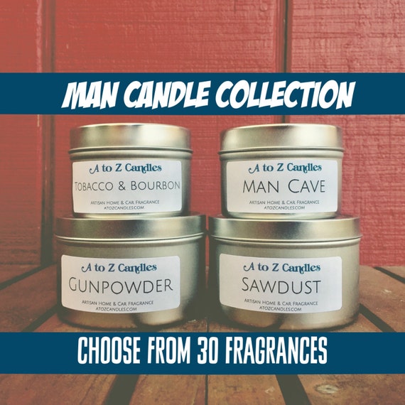 MAN CANDLE COLLECTION Choose Your Scent Candles for by AtoZCandles