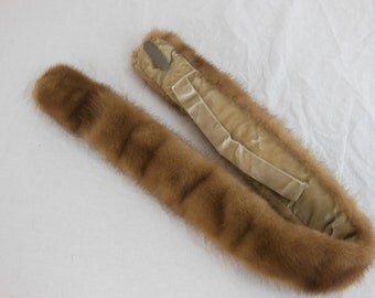 Vintage Mink Stole, Fur Scarf