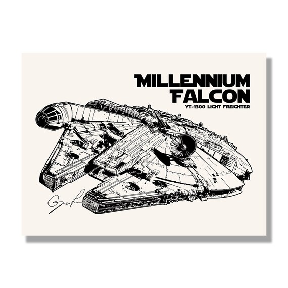 Star Wars Millennium Falcon Poster