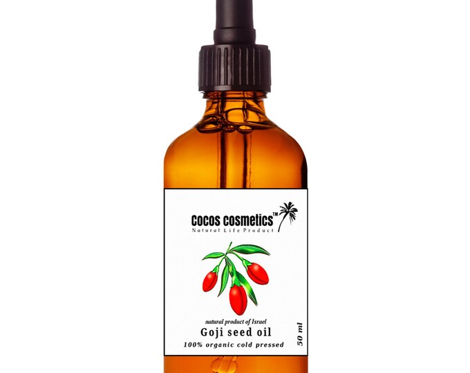 Goji Berry oil - 100% Pure cold pressed from Goji Berry seeds best UV treatment at summer for face and body anti-aging