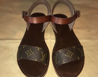 Handmade Louis Vuitton Accented Sandals