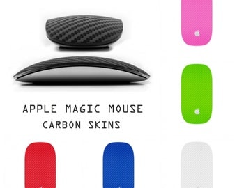 Apple Magic Mouse 1 I - Carbon Fiber 3D Look Top Skin Wrap Decal Cover Sticker Vinyl Accessory Protection & Style -9 Carbon Colors Available