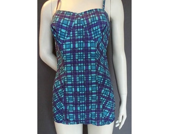 Vintage 1950s/50s Jantzen Cotton SWIMSUIT/Bathing Costume Pin Up