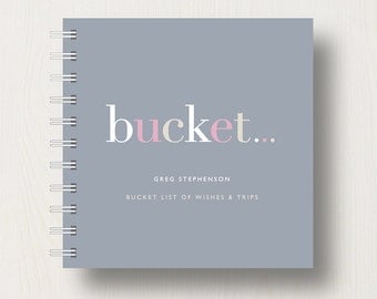 Personalised 'Bucket' List Small Notebook