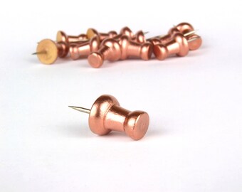 Push Pins, Push Pin, Rose Gold Push Pins, Office Decor, Wedding Stationery, Rose Gold Decor, Pin Board, Travel Map, Desk Accessories