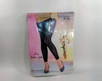 Welgen Lace Footless Tights/6S Fits 90Lbs-165Lbs./100% Nylon/Black/New (E)