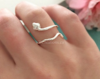 Snake Ring - Snake Jewelry - Animal Jewelry - Phalange Ring - Ajustable Ring - Silver- Gold - Dainty - Minimalist Jewelry - Gift Ideas