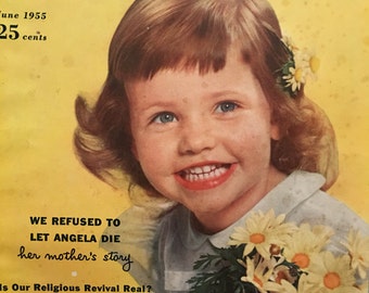 Mccall's Magazine 1955, Vintage Magazine, Betsy McCall Paper Doll,Mid Century