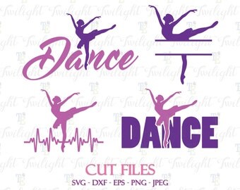 Dance Cut Files, Dancer Cut Files, Ballet Cut Files, SVG Cut Files, DXF Cut Files, Eps / Png / Jpeg Files 0065