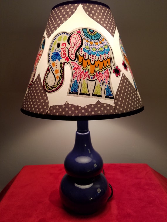 Elephant accent/nursery/table lamp animal lamp zoo theme