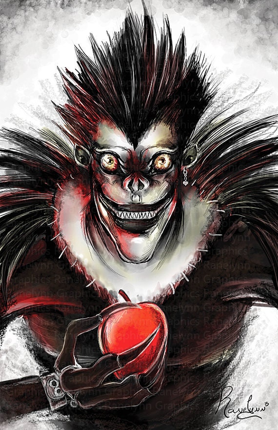 Ryuk Death Note Glossy Poster Print Free USA Shipping