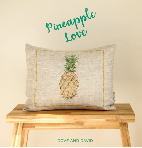 Rustic Pineapple Pillow, Tropical Decor, Pineapple Cushion With Insert, Gift For Her, Gifts For Mom, Kitchen Decor, Bedroom Pillow