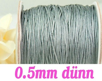 10m macrame belt 0.5, dark grey #4092